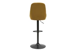 Tabourets de bar design réglables velours bronze (lot de 2) HOLO