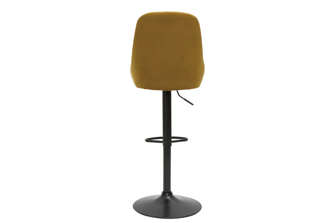 Tabourets de bar design réglables velours bronze (lot de 2) HOLO
