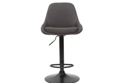 Tabourets de bar design réglables gris foncé (lot de 2) HOLO