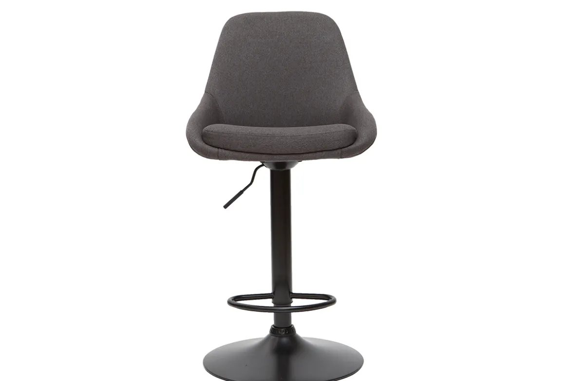 Tabourets de bar design réglables gris foncé (lot de 2) HOLO