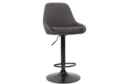 Tabourets de bar design réglables gris foncé (lot de 2) HOLO