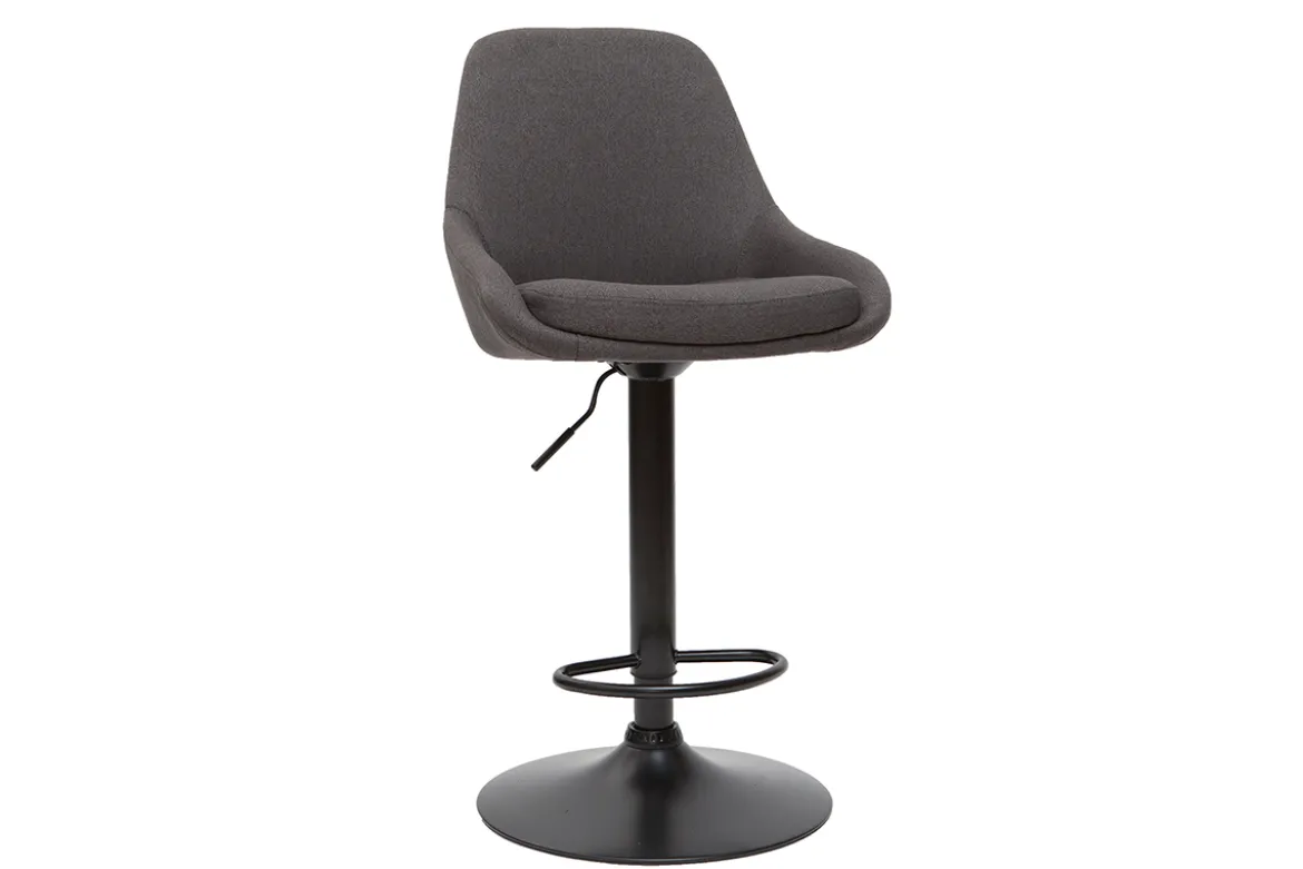 Tabourets de bar design réglables gris foncé (lot de 2) HOLO