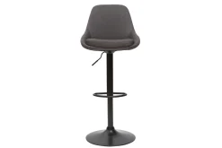 Tabourets de bar design réglables gris foncé (lot de 2) HOLO