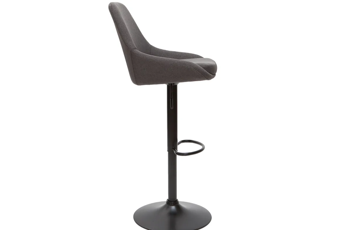 Tabourets de bar design réglables gris foncé (lot de 2) HOLO