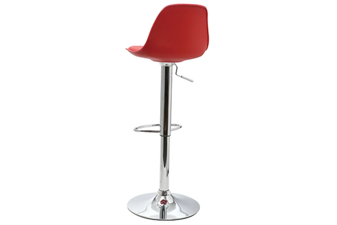 Tabourets de bar design rouges (lot de 2) STEEVY