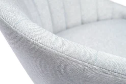 Tabourets de bar design tissu gris clair 65 cm (lot de 2) SHERU
