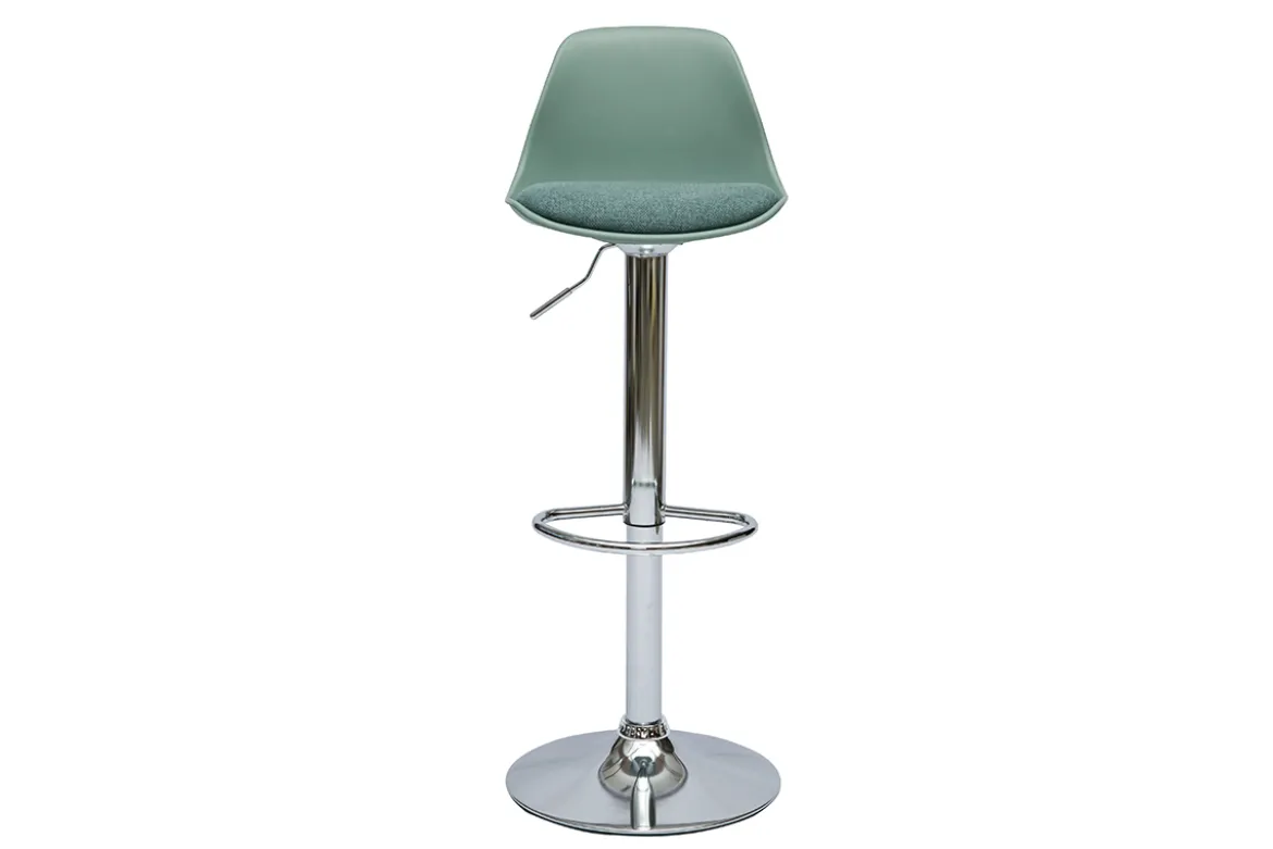 Tabourets de bar design vert de gris (lot de 2) STEEVY