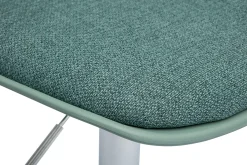Tabourets de bar design vert de gris (lot de 2) STEEVY