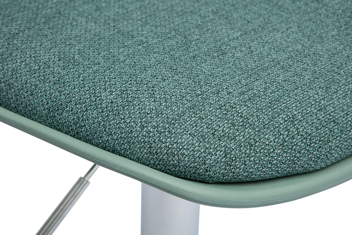 Tabourets de bar design vert de gris (lot de 2) STEEVY