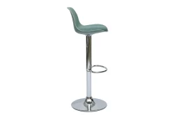 Tabourets de bar design vert de gris (lot de 2) STEEVY