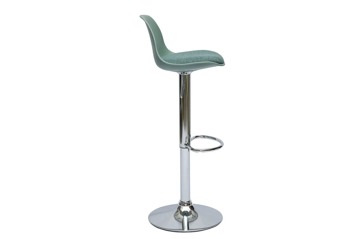 Tabourets de bar design vert de gris (lot de 2) STEEVY