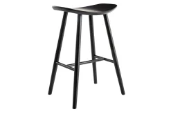 Tabourets de bar noirs H65 cm (lot de 2) DEMORY