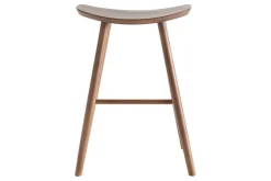 Tabourets de bar noyer H65 cm (lot de 2) DEMORY