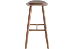 Tabourets de bar noyer H65 cm (lot de 2) DEMORY
