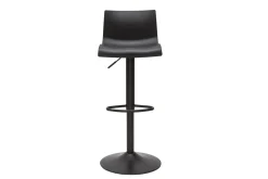 Tabourets de bar réglables design en métal noir (lot de 2) ONA