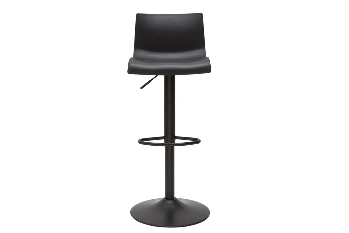 Tabourets de bar réglables design en métal noir (lot de 2) ONA