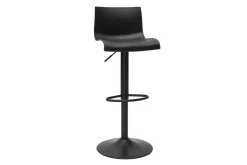 Tabourets de bar réglables design en métal noir (lot de 2) ONA