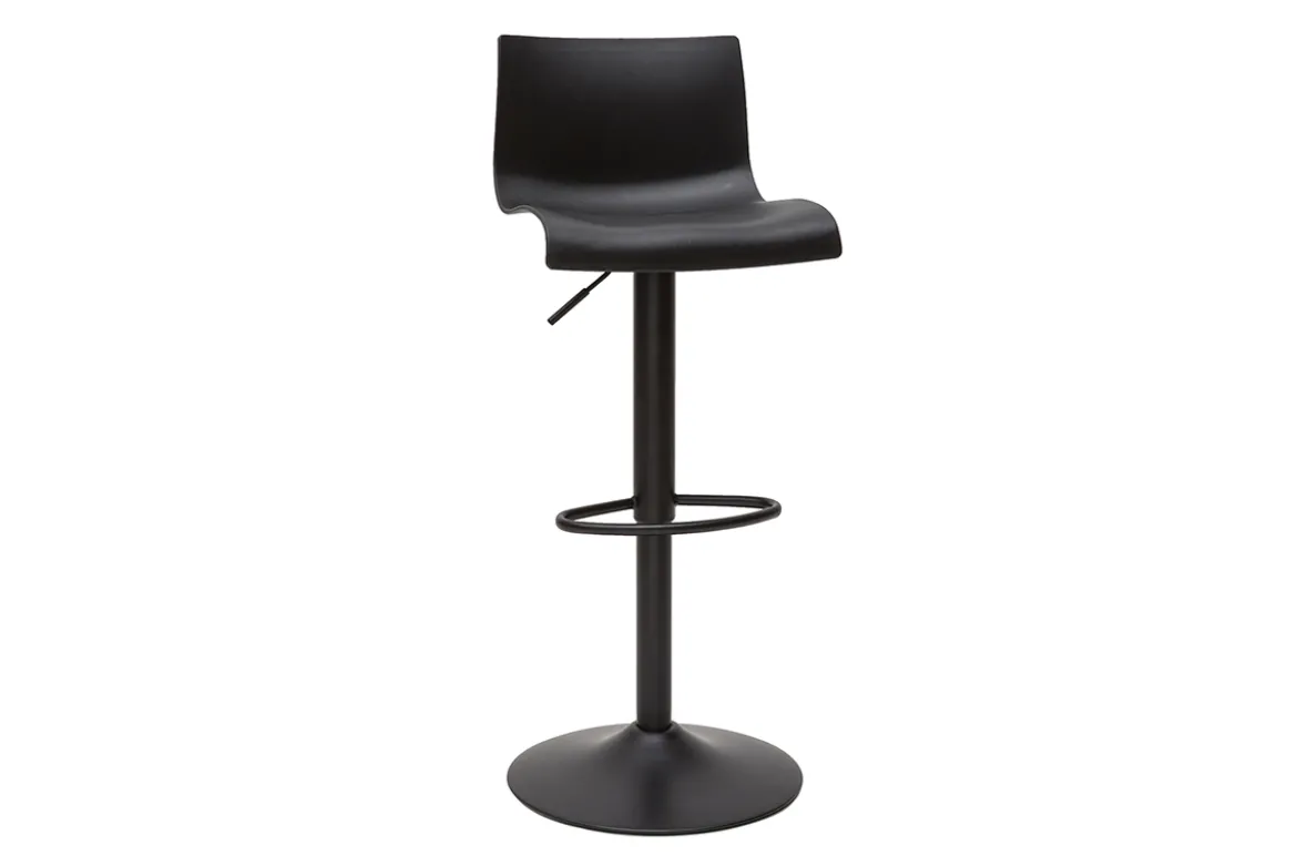 Tabourets de bar réglables design en métal noir (lot de 2) ONA