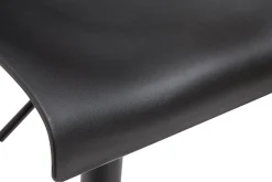 Tabourets de bar réglables design en métal noir (lot de 2) ONA