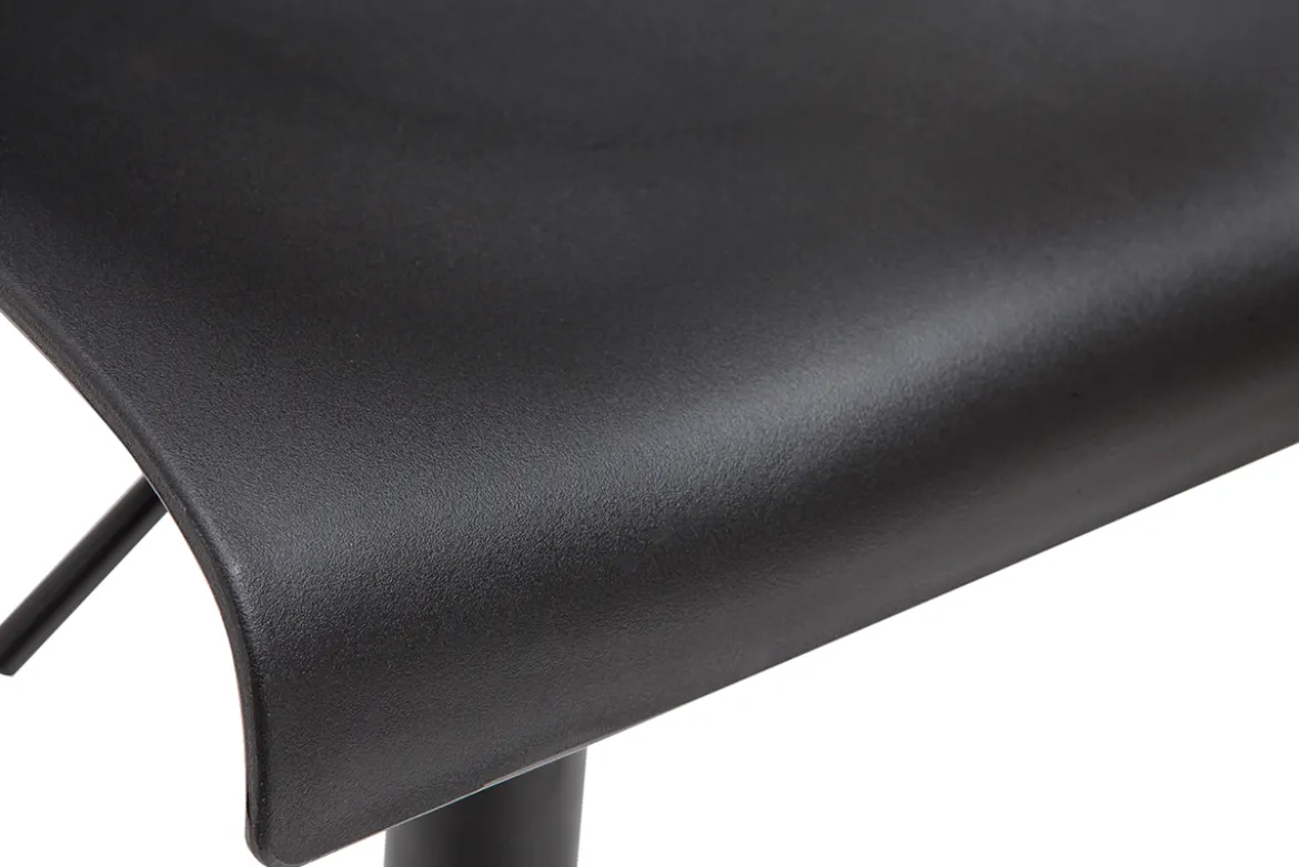 Tabourets de bar réglables design en métal noir (lot de 2) ONA