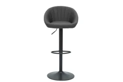 Tabourets de bar réglables design gris anthracite (lot de 2) SHERU