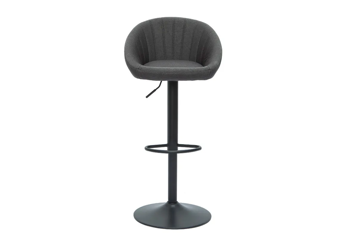 Tabourets de bar réglables design gris anthracite (lot de 2) SHERU