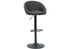 Tabourets de bar réglables design gris anthracite (lot de 2) SHERU