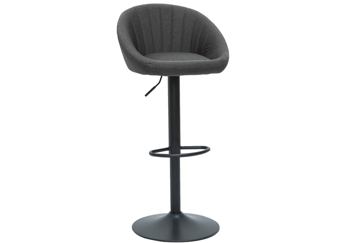 Tabourets de bar réglables design gris anthracite (lot de 2) SHERU