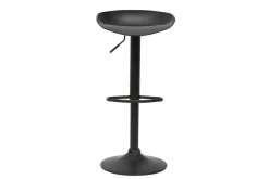 Tabourets de bar réglables design noirs H65 cm (lot de 2) PEBBLE