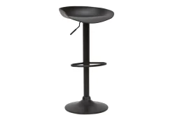 Tabourets de bar réglables design noirs H65 cm (lot de 2) PEBBLE
