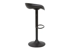 Tabourets de bar réglables design noirs H65 cm (lot de 2) PEBBLE