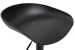 Tabourets de bar réglables design noirs H65 cm (lot de 2) PEBBLE