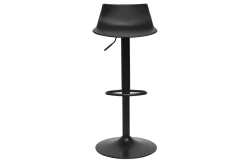 Tabourets de bar réglables design noirs (lot de 2) KELLY