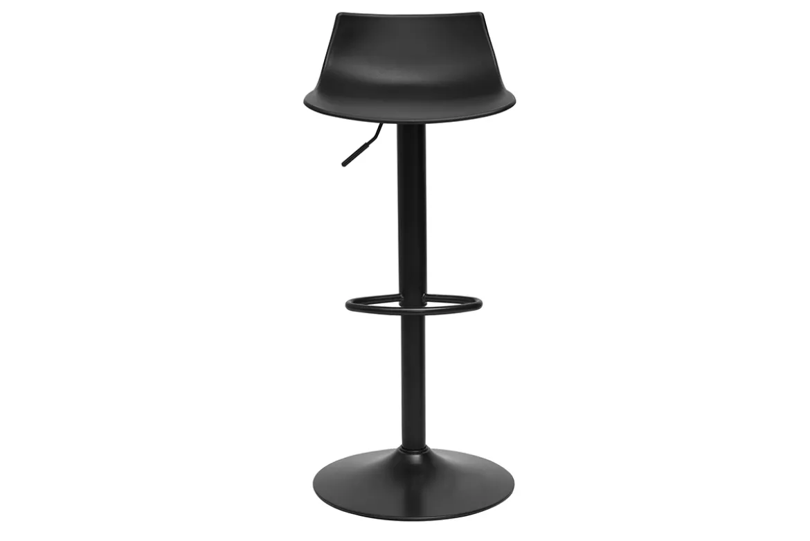 Tabourets de bar réglables design noirs (lot de 2) KELLY