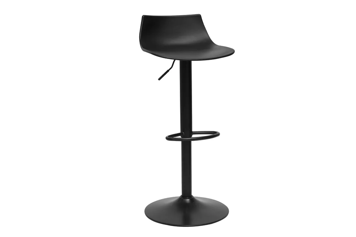 Tabourets de bar réglables design noirs (lot de 2) KELLY