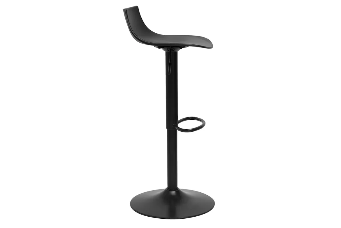 Tabourets de bar réglables design noirs (lot de 2) KELLY