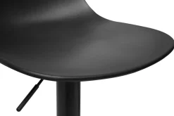 Tabourets de bar réglables design noirs (lot de 2) KELLY