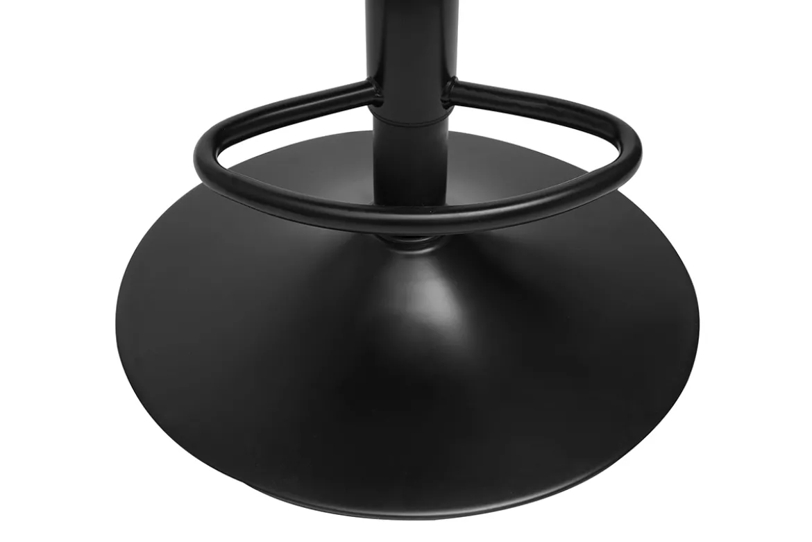 Tabourets de bar réglables design noirs (lot de 2) KELLY