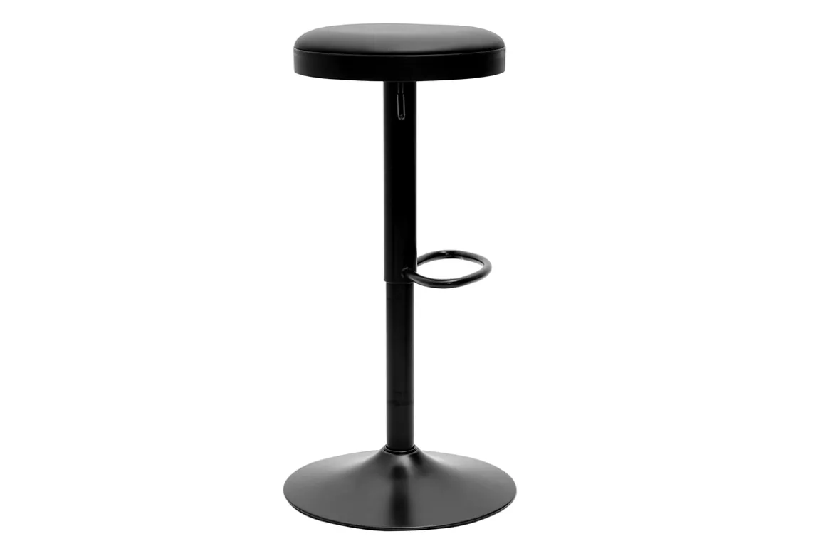Tabourets de bar réglables noirs (lot de 2) BYRON