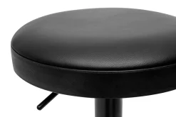 Tabourets de bar réglables noirs (lot de 2) BYRON