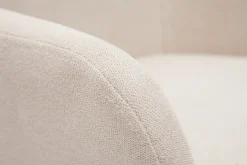 Tabourets de bar réglables tissu effet velours beige et métal (lot de 2) AMIKA