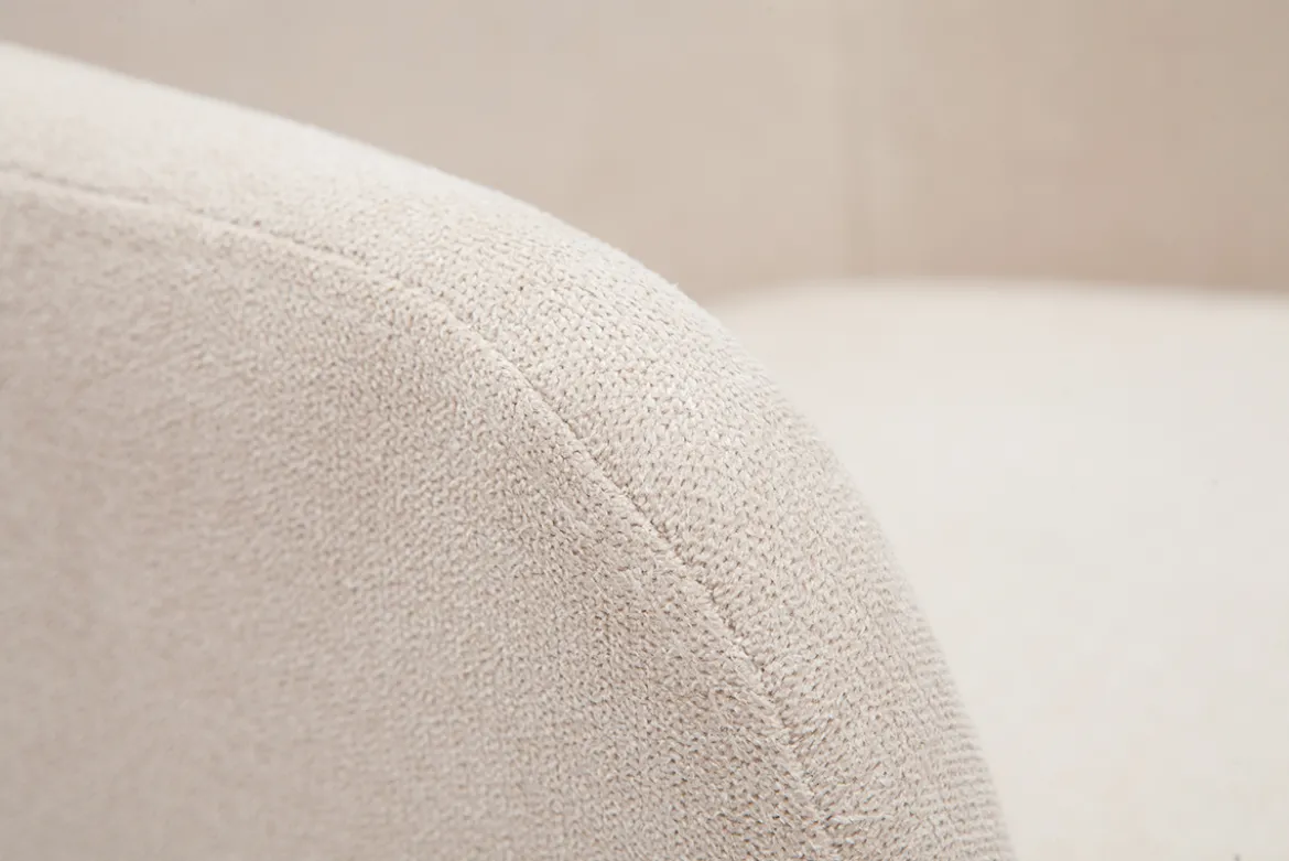 Tabourets de bar réglables tissu effet velours beige et métal (lot de 2) AMIKA