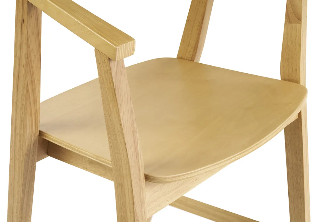 Tabourets de bar scandinaves en bois clair H66.5 cm (lot de 2) BAHIA
