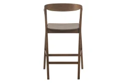 Tabourets de bar scandinaves en bois foncé H66.5 cm (lot de 2) BAHIA