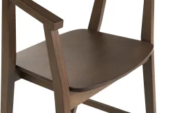 Tabourets de bar scandinaves en bois foncé H66.5 cm (lot de 2) BAHIA