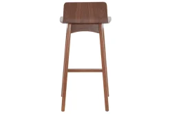 Tabourets de bar scandinaves noyer H65 cm (lot de 2) BALTIK