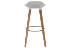 Tabourets de bar scandinaves blancs (lot de 2) GILDA
