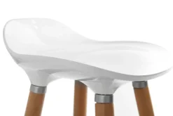 Tabourets de bar scandinaves blancs (lot de 2) GILDA