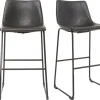Tabourets de bar vintage noirs 73 cm (lot de 2) NEW ROCK