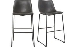 Tabourets de bar vintage noirs 73 cm (lot de 2) NEW ROCK